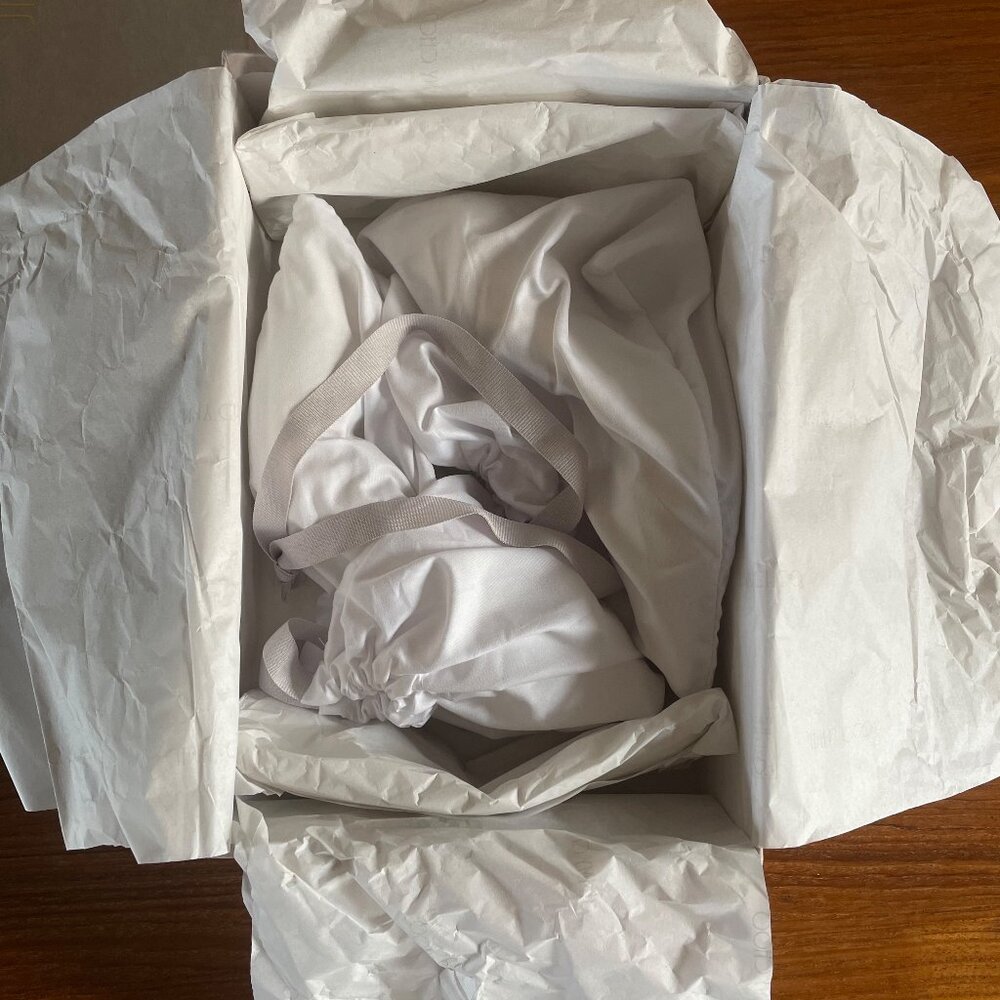 JIMMY CHOO ROMY 100 SATIN IVORY - Picture 3 of 16